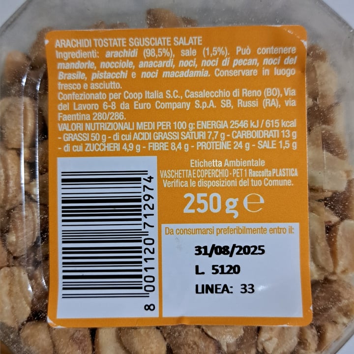 photo of Coop Eppi auar arachidi tostate e sgusciate salate shared by @camyveg on  17 Aug 2025 - review