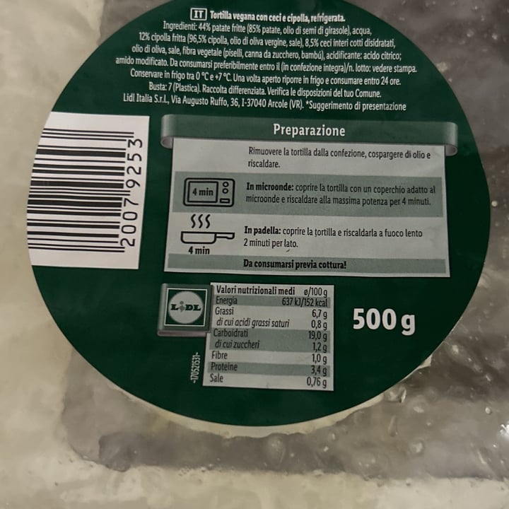photo of Vemondo Potato Tortilla With Chickpeas & Onion shared by @manuvegan on  06 Jul 2024 - review
