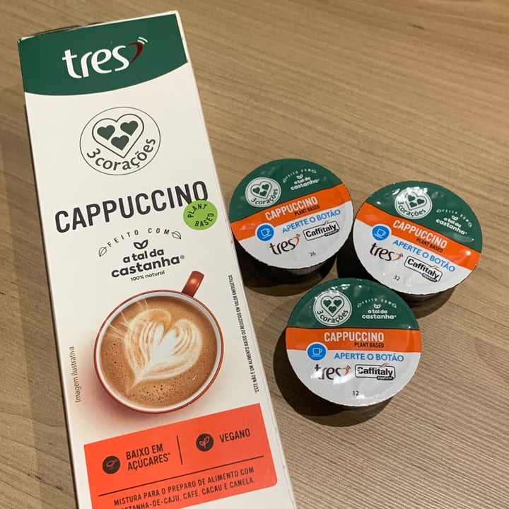 photo of Café três corações Cappuccino Plant Based shared by @cr-vegan on  15 Nov 2023 - review