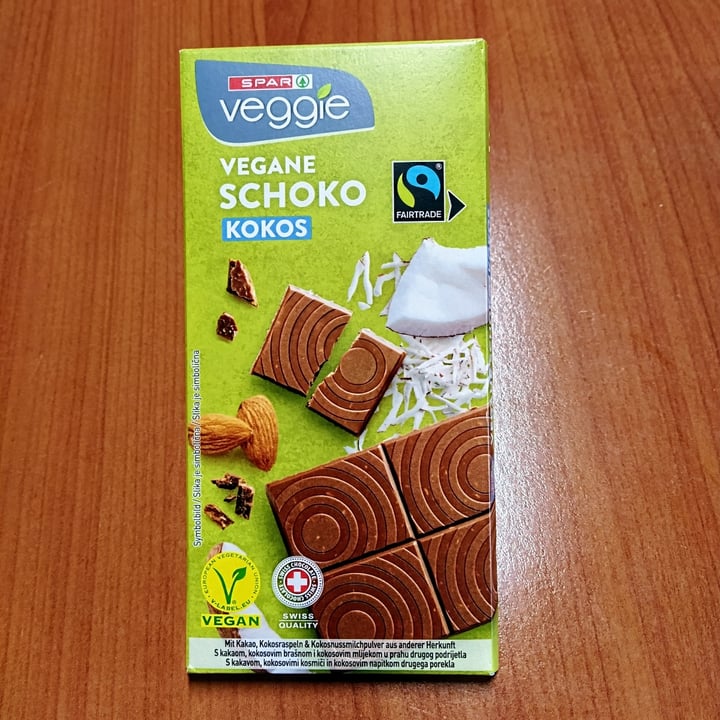 photo of Spar Veggie Vegane Schoko Kokos shared by @lidiaaguilar on  01 Sep 2023 - review