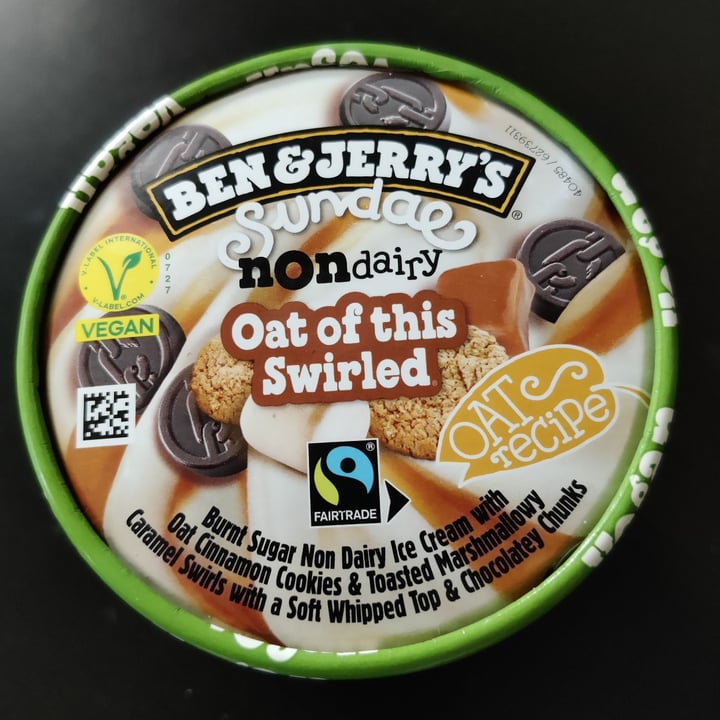 photo of Ben & Jerry's Sundae Oat Of This Swirled shared by @enkelvegan on  24 Apr 2024 - review
