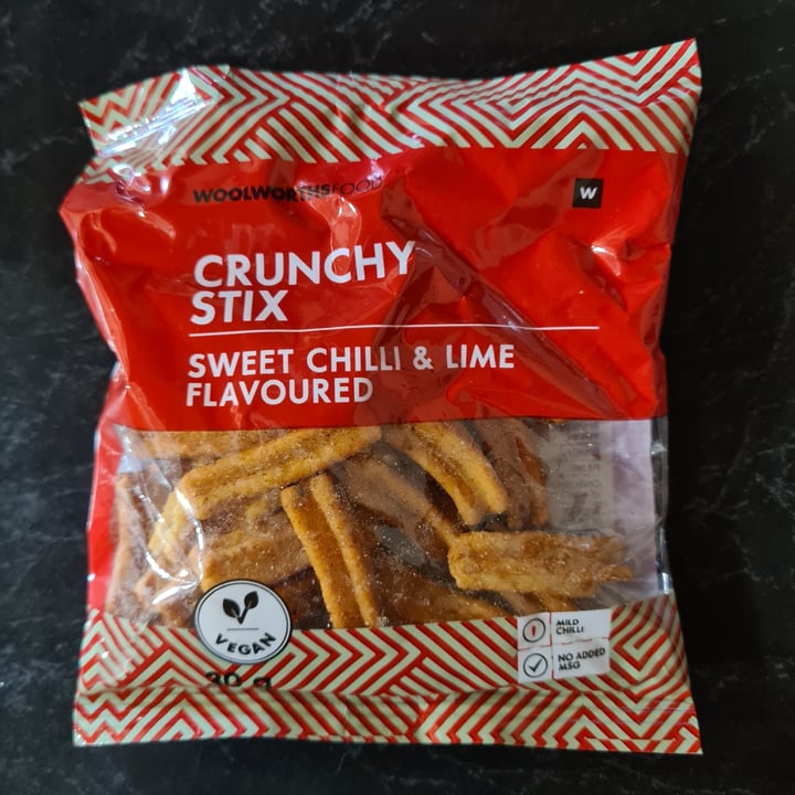 photo of Woolworths Food Crunchy Stix: Sweet Chilli & Lime Flavoured shared by @veronicagroen on  27 Mar 2024 - review