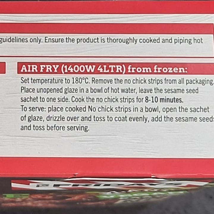photo of TGI’s No Chick Sesame Strips shared by @outgrowing8carnism on  16 Sep 2025 - review