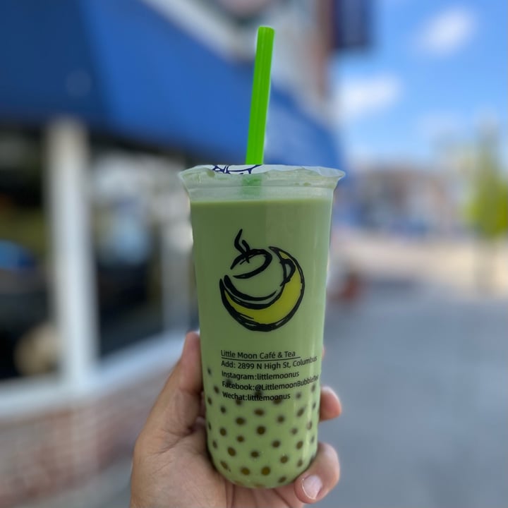 photo of Little Moon Cafe and Tea Matcha Milk Tea with Mango Boba shared by @gregcombs on  25 Aug 2023 - review