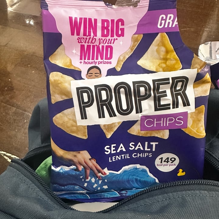 photo of Proper Chips Sea salt lentil chips shared by @gillhibbitt on  02 Oct 2025 - review