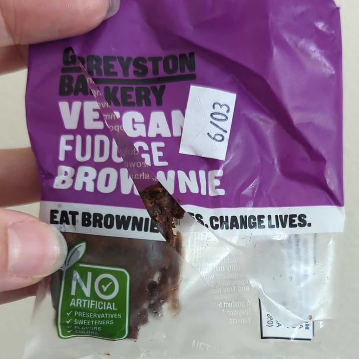 photo of Greyston Bakery Vegan Fudge Brownie shared by @regimack on  30 Apr 2024 - review