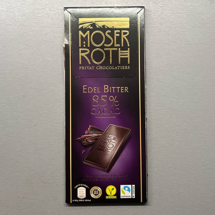photo of Moser Roth Chocolate 85% cacao shared by @risajanda on  11 Jan 2025 - review