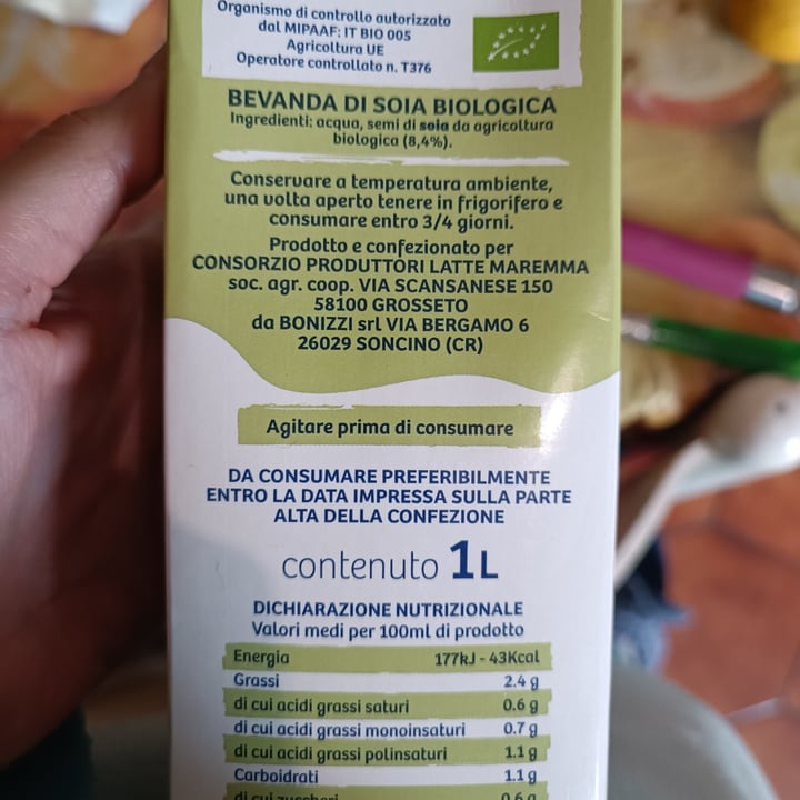 photo of Latte maremma Bevanda Vegetale Soia shared by @giudymorale on  24 May 2024 - review