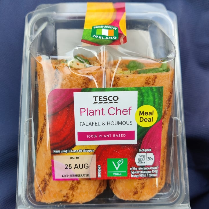 Tesco Plant Chef Falafel & Houmous Wrap Review abillion