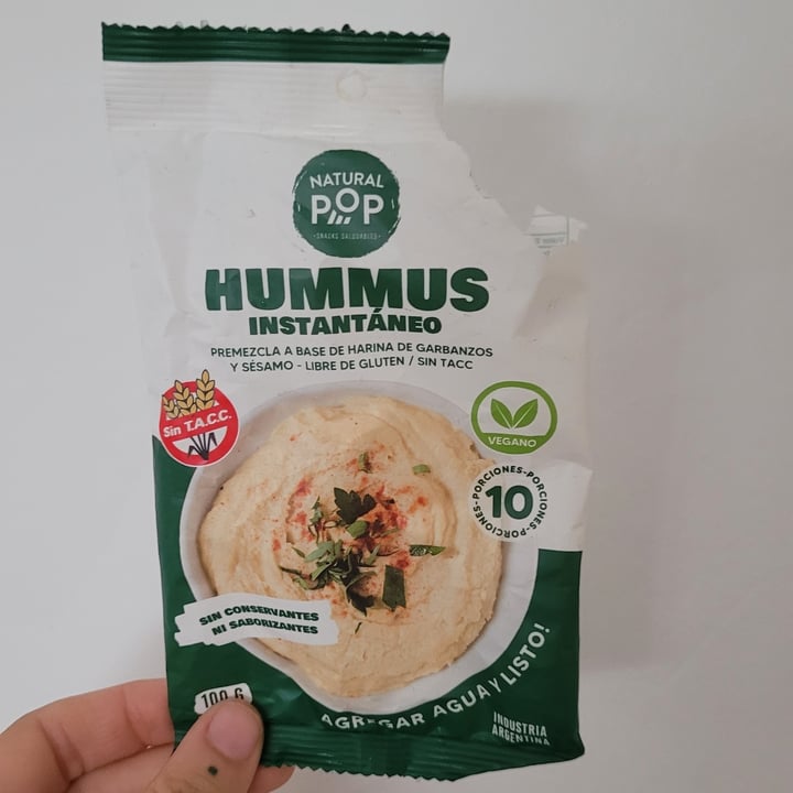 photo of Natural Pop Hummus instantáneo shared by @pickirey on  28 Feb 2024 - review
