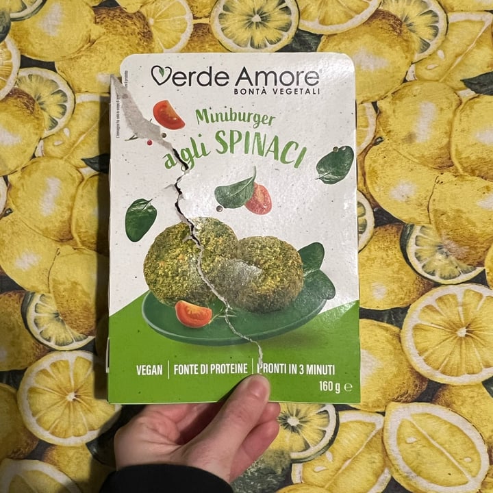 photo of Verde Amore Mini Burger Agli Spinaci shared by @malegria on  04 May 2024 - review