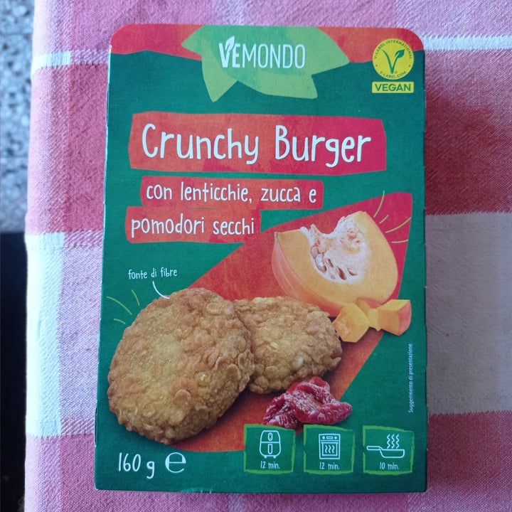 photo of Vemondo crunchy burger con lenticchie, zucca e pomodori secchi shared by @susberry on  10 Oct 2025 - review
