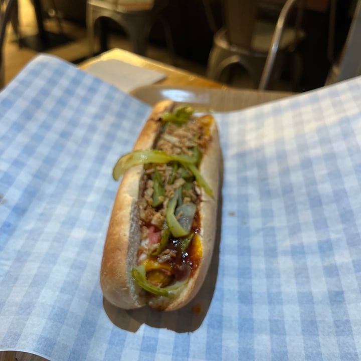 photo of Super Vegan bacon hot dog menu shared by @nicole- on  30 Jan 2024 - review