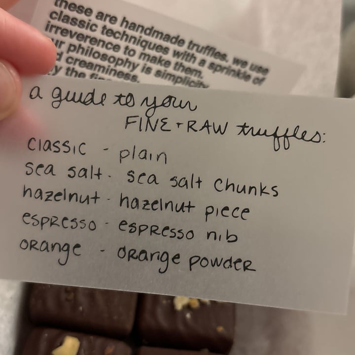 photo of Fine & Raw Truffles shared by @veganniee on  15 Feb 2024 - review