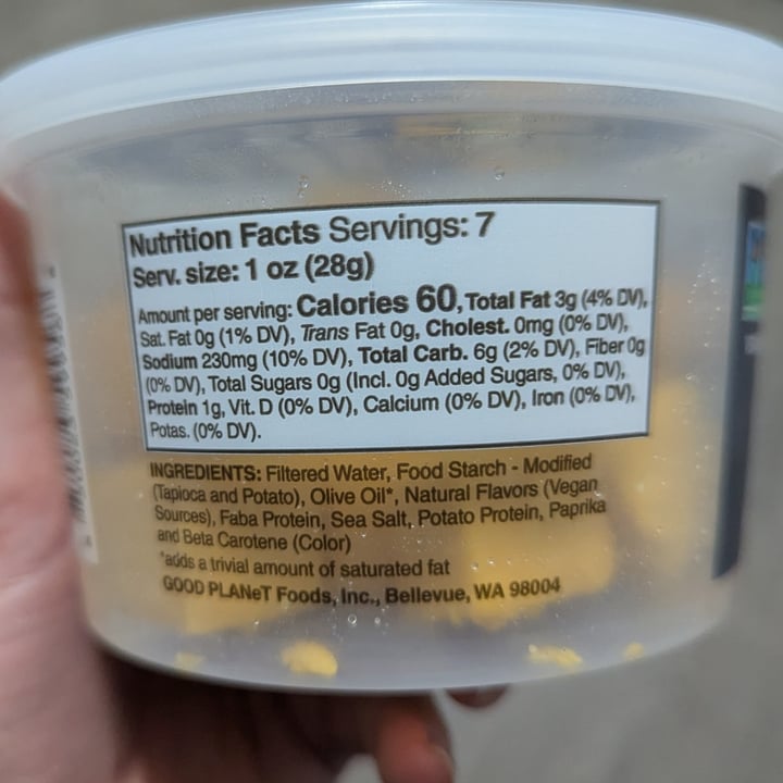 photo of Good Planet Foods olive oil cheese cubes sharp cheddar shared by @tina360 on  04 Apr 2025 - review