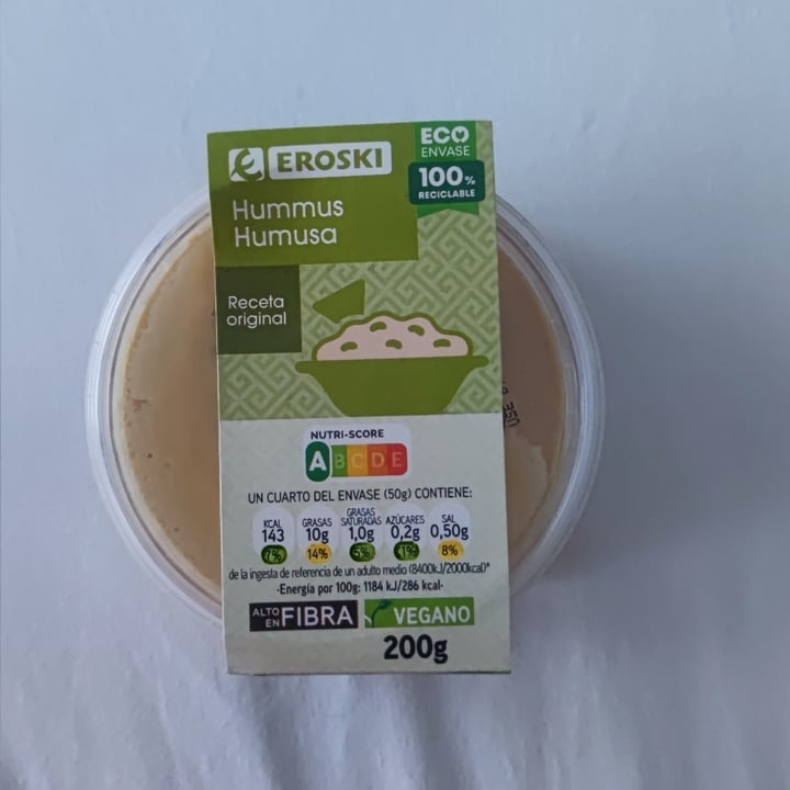 photo of Eroski Hummus normal shared by @kinggorilla on  03 Mar 2024 - review