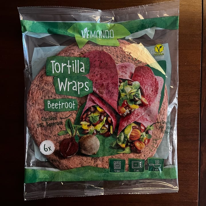 photo of Vemondo Tortilla wraps beetroot shared by @myriam- on  14 Dec 2023 - review
