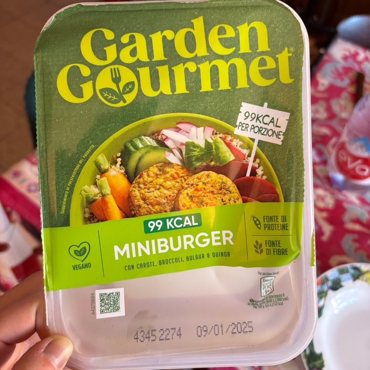 photo of Garden Gourmet Miniburger con Carote, Broccoli, Bulgur e Quinoa shared by @marti99 on  10 Jan 2025 - review