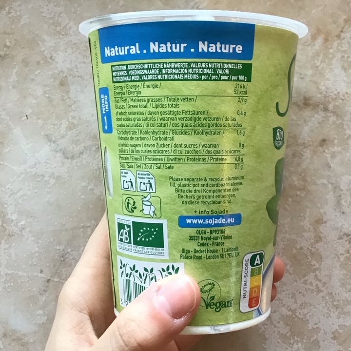 photo of Sojade Natural yogurt shared by @nononorae on  05 May 2025 - review