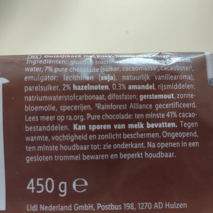 photo of Lidl ontbijtkoek Met Pure Chocolate En Noten shared by @dratini on  18 Sep 2024 - review