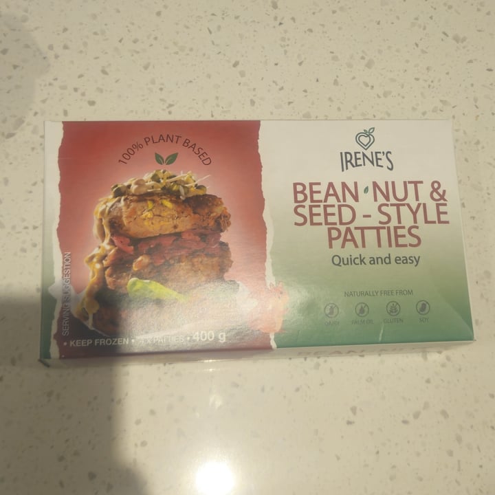photo of Irene's Gourmet Bean Nut & Seed - Style Patties shared by @therush on  20 Sep 2025 - review