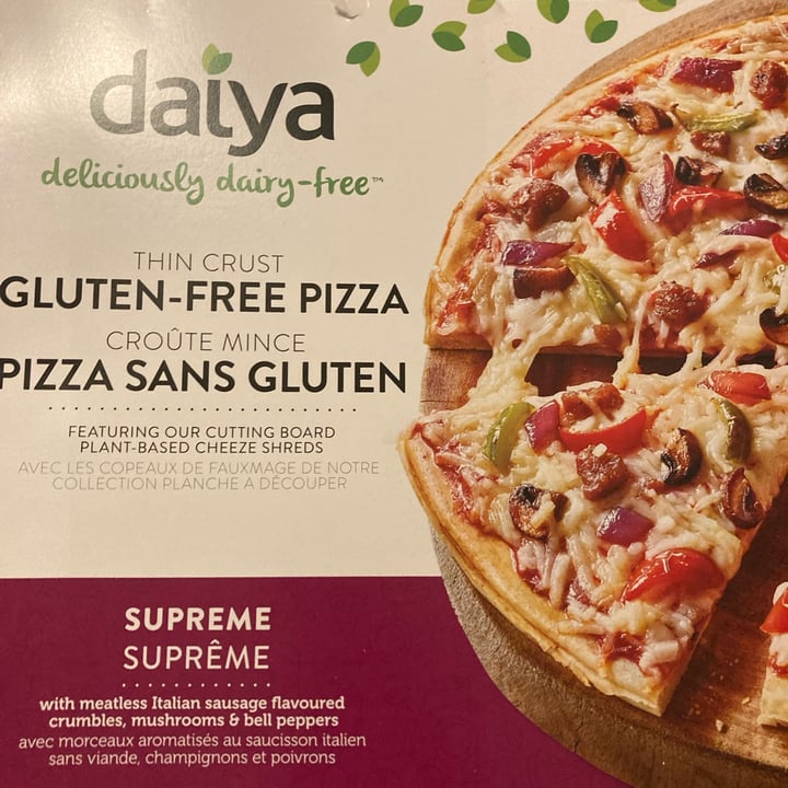 photo of Daiya Gluten Free Supreme Pizza shared by @hungrywoman on  03 Feb 2024 - review