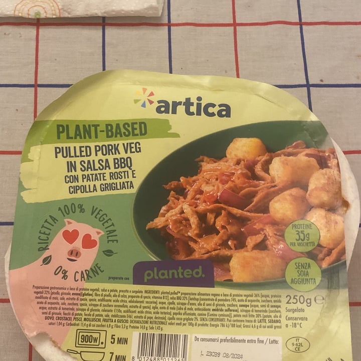 photo of Artica Pulled Pork Veg in Salsa Bbq shared by @plantabulouslife on  10 Oct 2023 - review