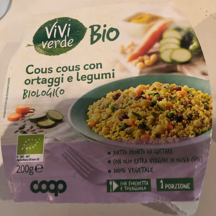 photo of Vivi verde bio Coop Cous Cous con ortaggi e legumi shared by @lisbethsalander on  05 Mar 2025 - review