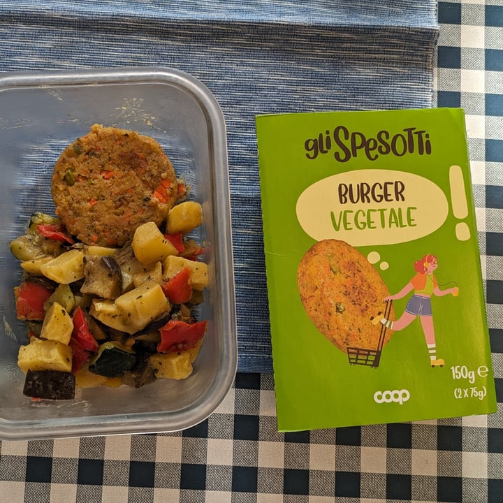 photo of Coop gli spesotti burger vegetale shared by @annabelecter on  14 May 2024 - review