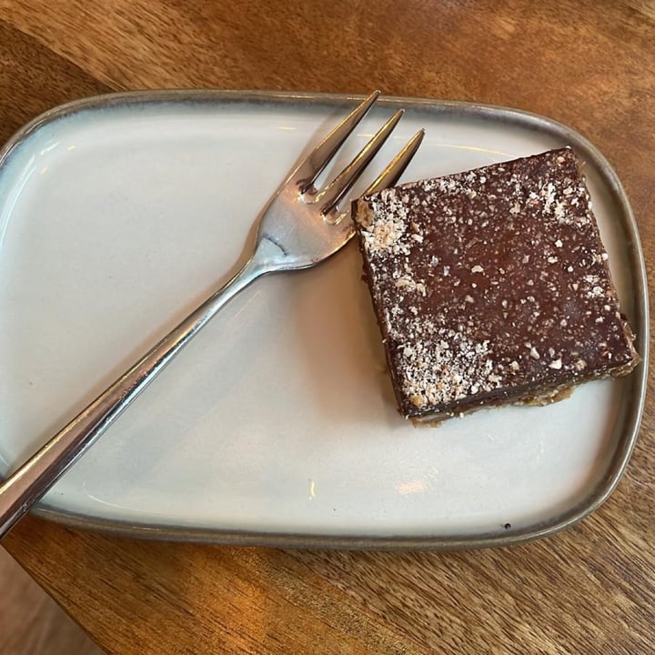 photo of Fortin | Home of Specialty Coffee Raw cake chocolate & caramel shared by @born2bvegan on  27 Aug 2023 - review