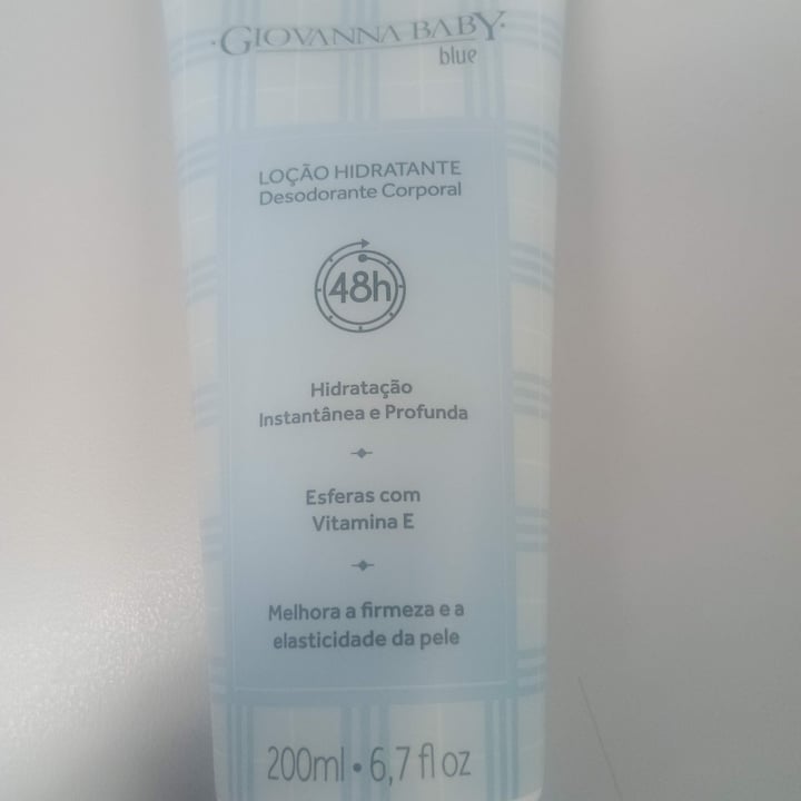 photo of Giovanna baby Loção hidratante e desodorante corporal -blue shared by @sshessheila on  16 Oct 2024 - review