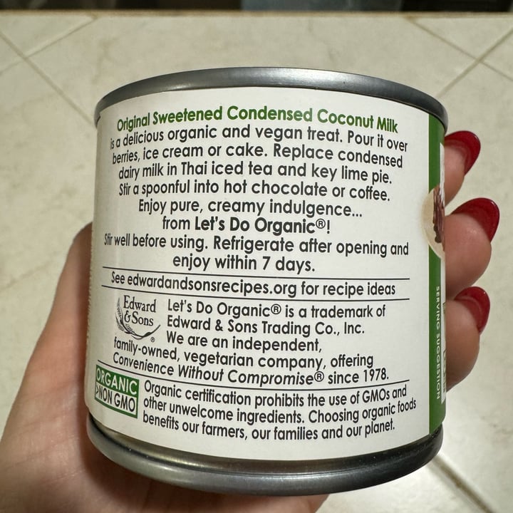 photo of Let’s Do Organic Organic Sweetened Condensed Coconut Milk shared by @clarec36 on  06 Feb 2024 - review
