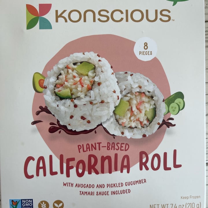 photo of Konscious Plant Based California Roll shared by @sgerber33 on  23 Oct 2023 - review