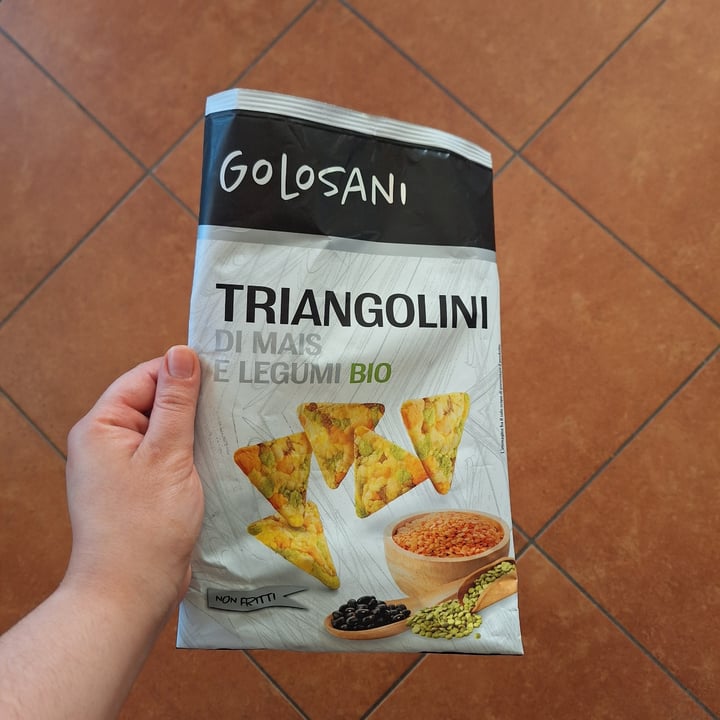 photo of Golosani Triangolini di mais e legumi BIO shared by @ola96 on  02 Jul 2024 - review