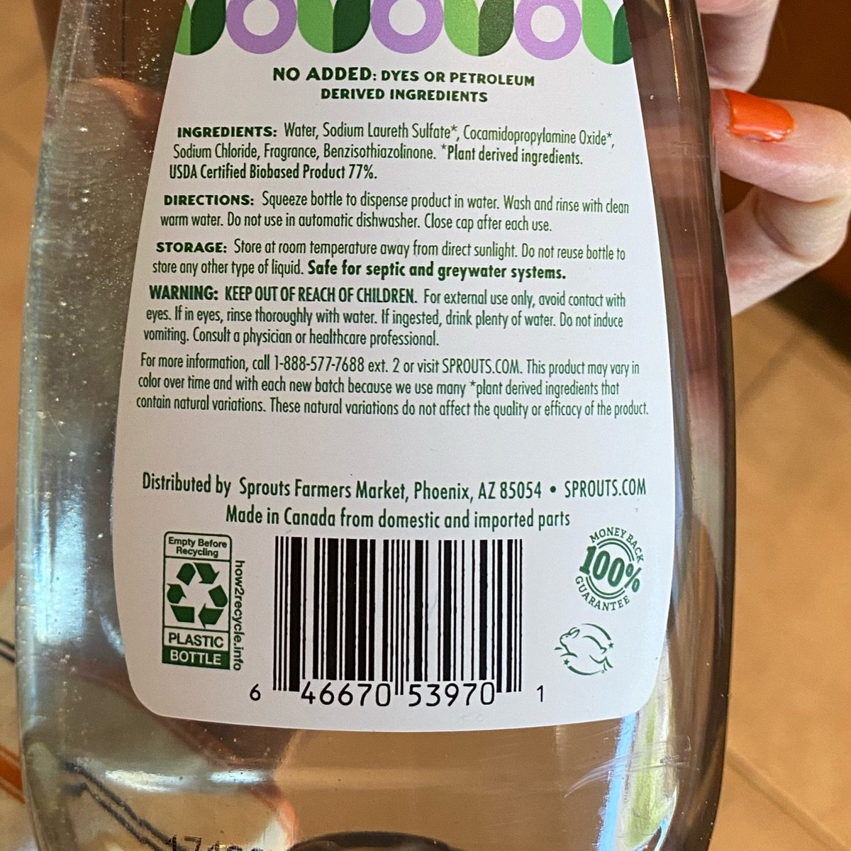 Sprouts Farmers Market Lavender Dish Soap Reviews abillion