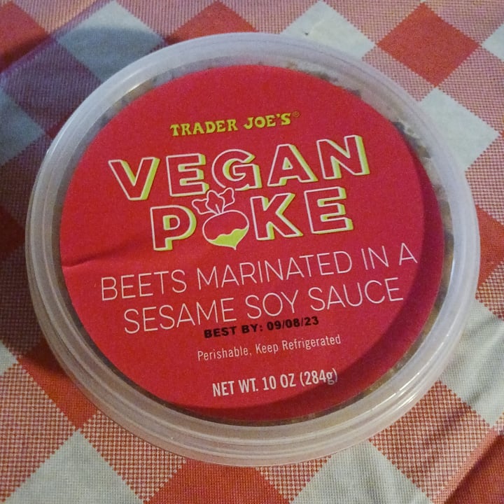 photo of Trader Joe's Vegan Poke shared by @heartartichokehearts on  04 Sep 2023 - review