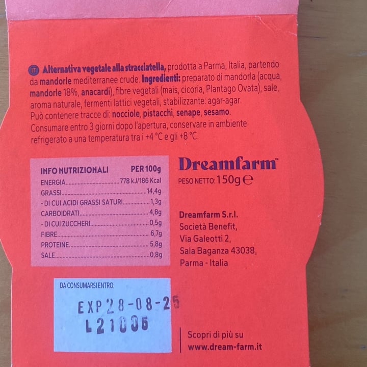photo of Dream Farm Stracciatella Vegetale shared by @ema79 on  31 Aug 2025 - review