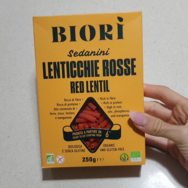 photo of Biori Biori' Sedanini di Lenticchie Rosse Bio shared by @angelarusso on  30 Sep 2023 - review