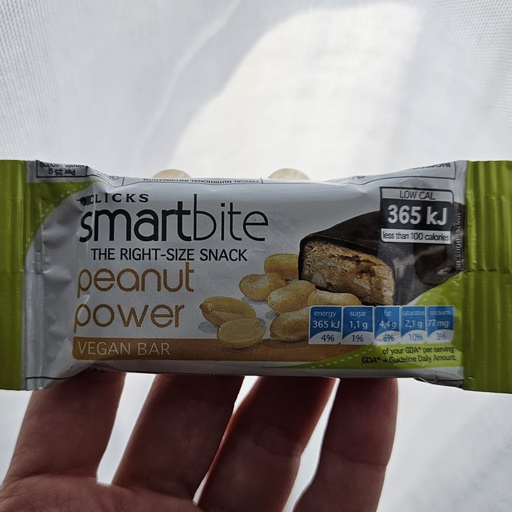 photo of Clicks Smartbite Peanut Power Vegan Bar shared by @cdg2399 on  27 Mar 2024 - review