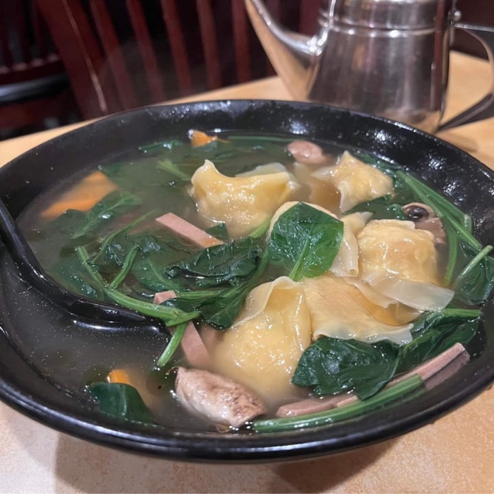 photo of Enjoy Vegetarian Restaurant wonton noodle soup shared by @snowy27 on  11 Oct 2023 - review