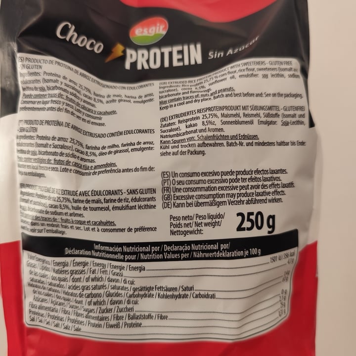 photo of Esgir Choco Protein (sin azúcar) shared by @maka89 on  19 Apr 2025 - review