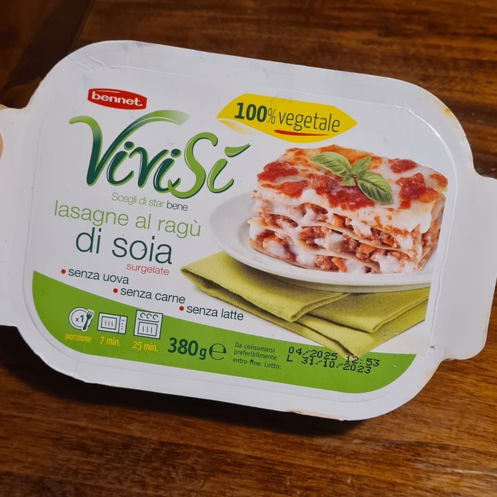 photo of Vivi Sì Lasagne al ragù di soia shared by @alesssssssia on  16 May 2024 - review