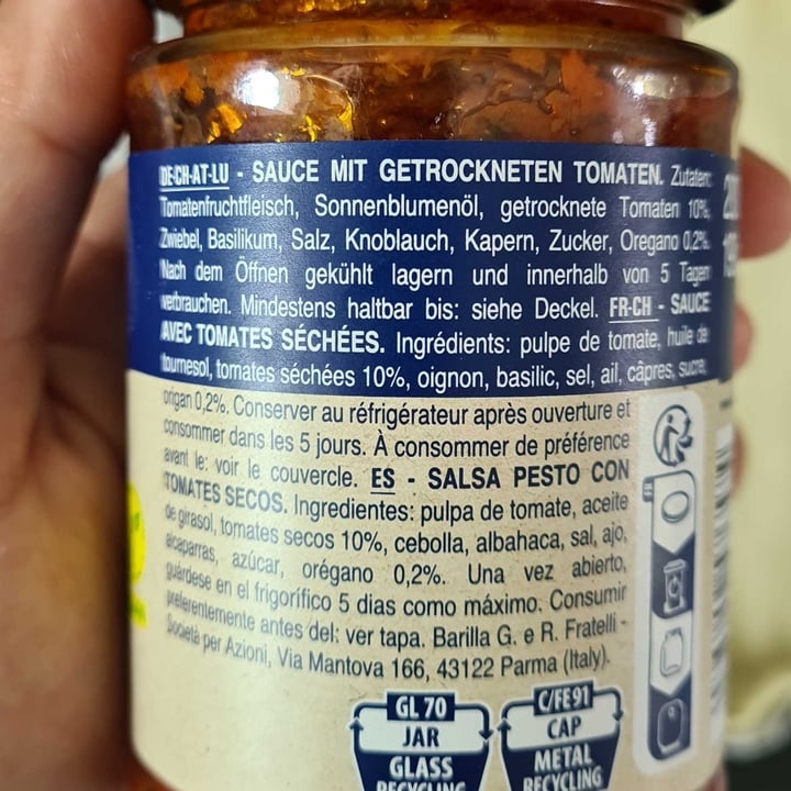 photo of Barilla Pesto rustico pomodori secchi shared by @wildbird on  19 May 2024 - review