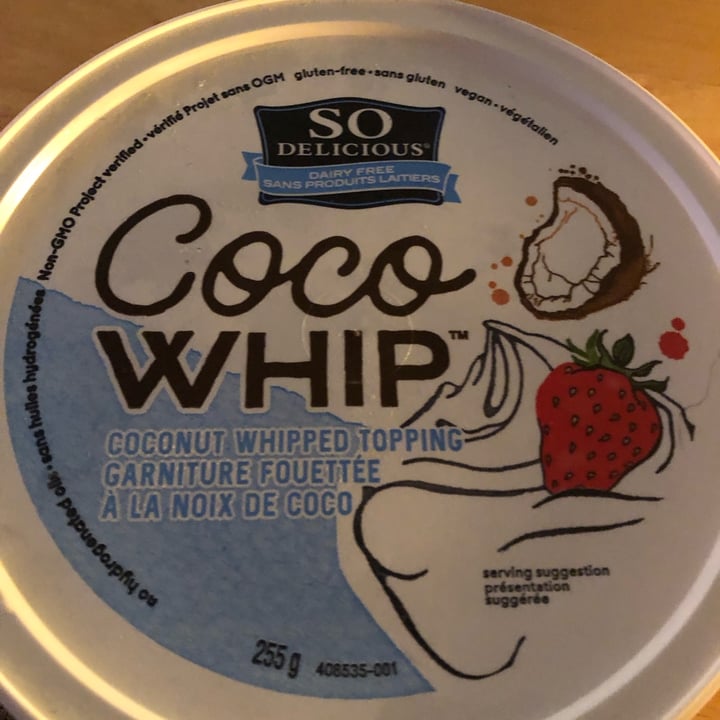 photo of So Delicious Dairy Free Coco Whip shared by @sueprozak on  11 Oct 2023 - review