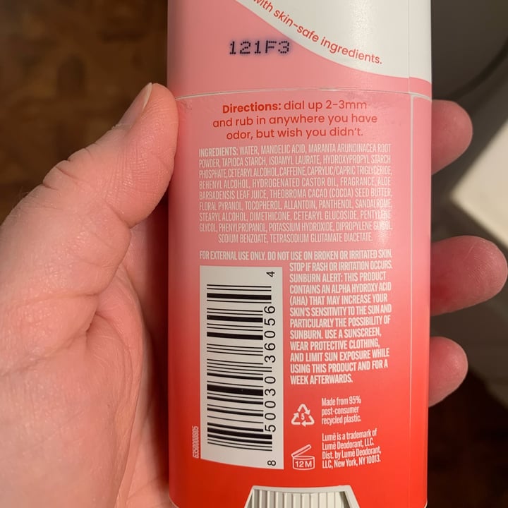 photo of Lume Lume Deodorant shared by @maddy-6 on  16 Apr 2024 - review