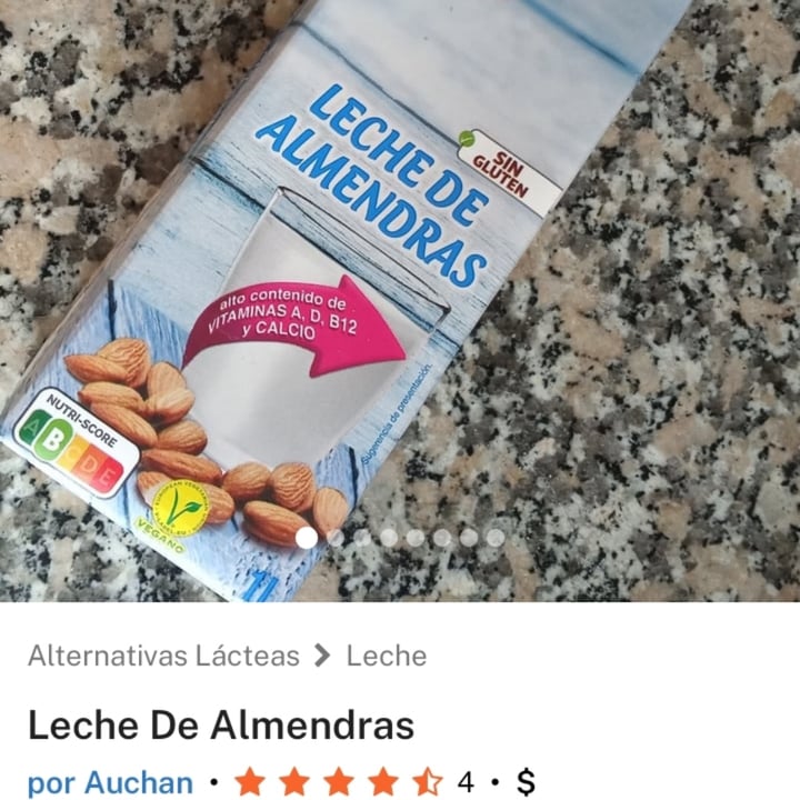 photo of Auchan Bebida de Almendras shared by @titoherbito on  13 Apr 2024 - review