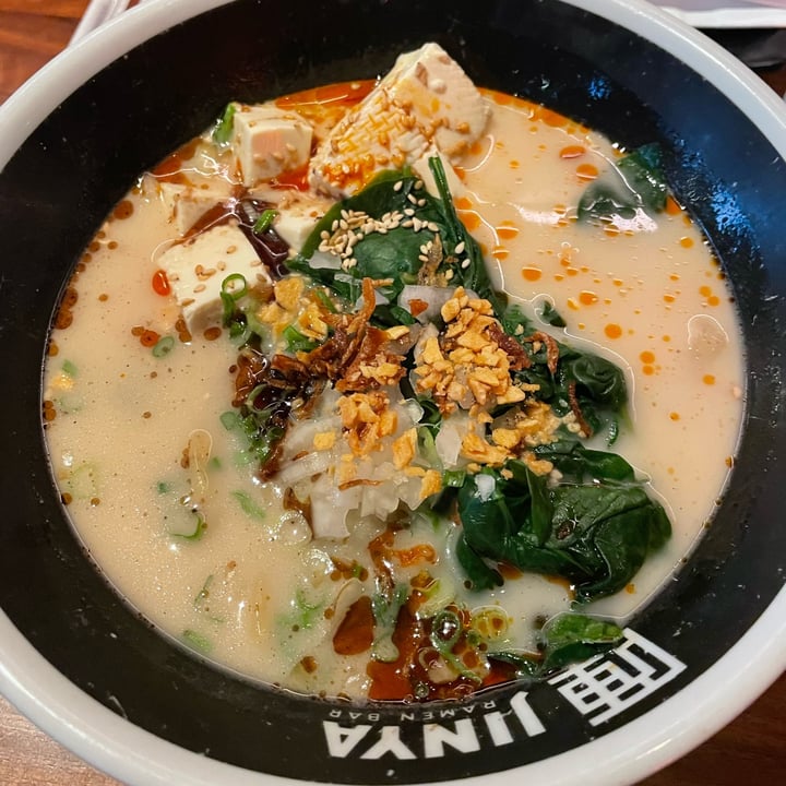 photo of JINYA Ramen Bar Spicy Creamy Vegan Ramen shared by @alohaanimalsanctuary on  30 Mar 2025 - review