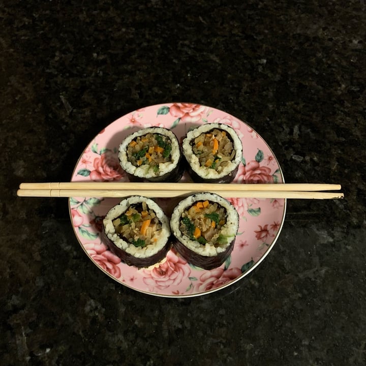 photo of 11:45 A Hungry Time Mushroom Japchae Vegan Kimbap shared by @madib on  09 Feb 2024 - review