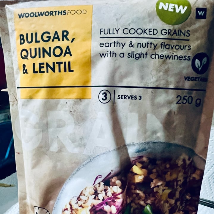 photo of Woolworths Food bulgar, quinoa and lentil shared by @andrew309 on  06 Nov 2023 - review