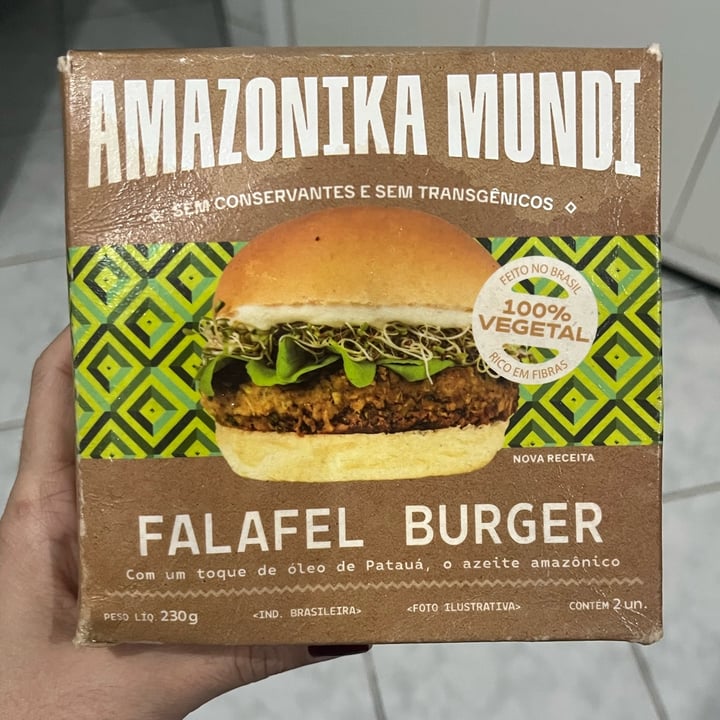 photo of Amazonika mundi Falafel Burguer shared by @isadoragontijo on  30 Sep 2025 - review